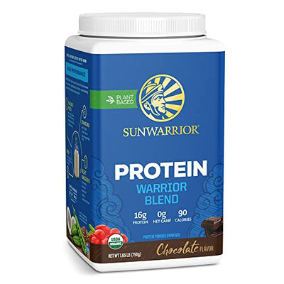 Sunwarrior Warrior Blend Plant Protein — Chocolate (30 Servings)