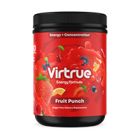 Fruit Punch Pre-Workout Energy Powder + Focus Boost & Hydration | Sugar Free