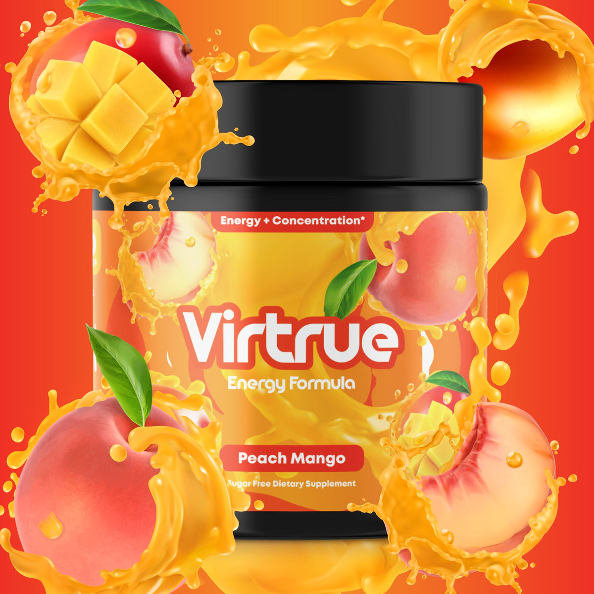 Pre-Workout Energy Powder — Peach Mango