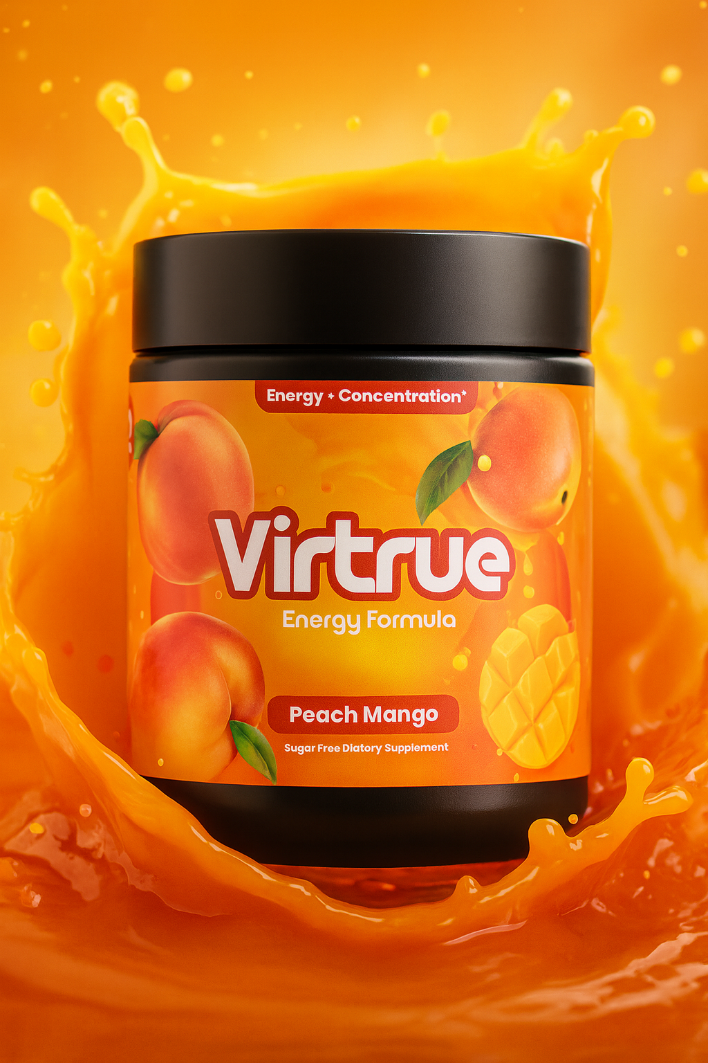 Pre-Workout Energy Powder — Peach Mango