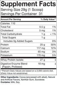 Virtrue Chocolate Milkshake Whey Isolate