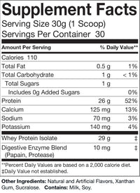 Virtrue Vanilla Milkshake Whey Isolate