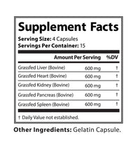 Virtrue Grass Fed Beef Organ Complex