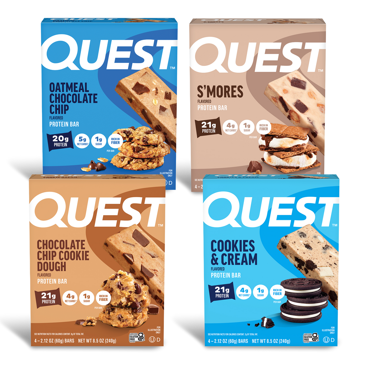Quest Protein Bar Variety Pack 12 Bars