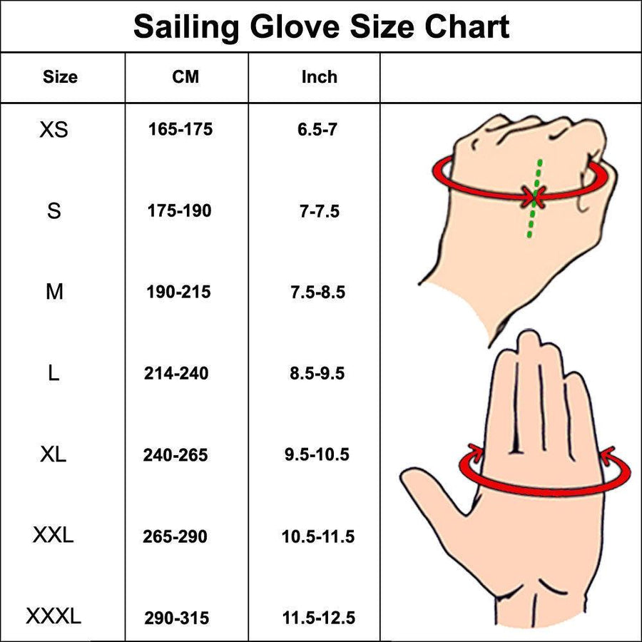 Sailing Gloves With Sticky Palm 3-4 Cut Fingers Kayaking & More Unisex